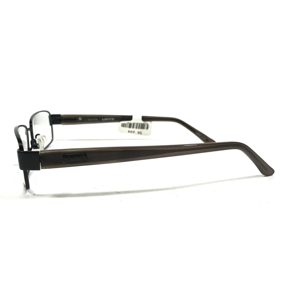 Levi's LS 544A-1 Eyeglasses Frames Black Brown Rectangular Full Rim 54-17-140